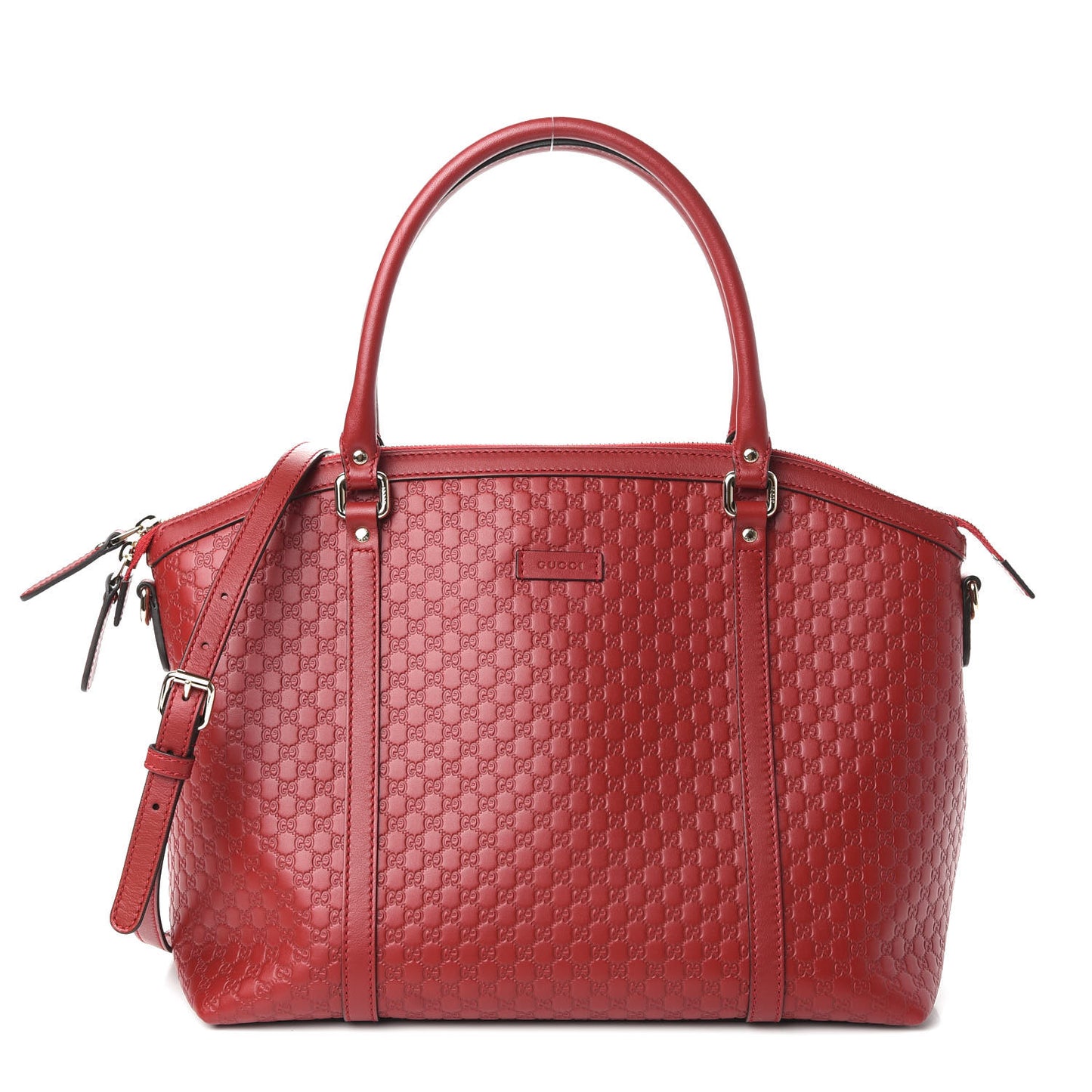 Soft Microguccissima Dome Satchel Red