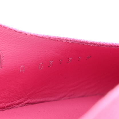 Chanel Denim Cap Toe CC Slingback Flat 40 Neon Pink 8 of 8