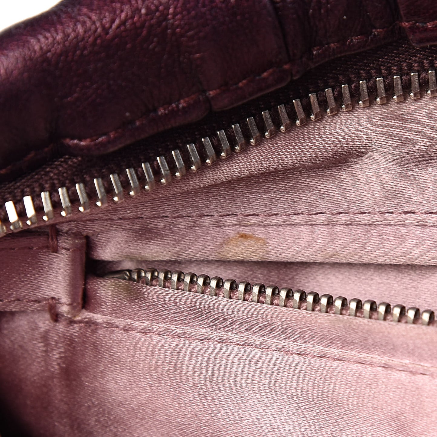 Metallic Nappa Gaufre Clutch Ribes