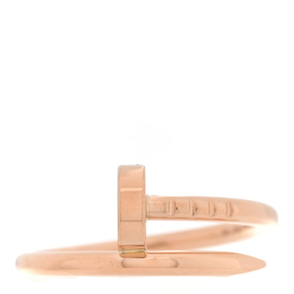 Cartier 18K Pink Gold Small Juste Un Clou Ring 46 3.75 1 of 5