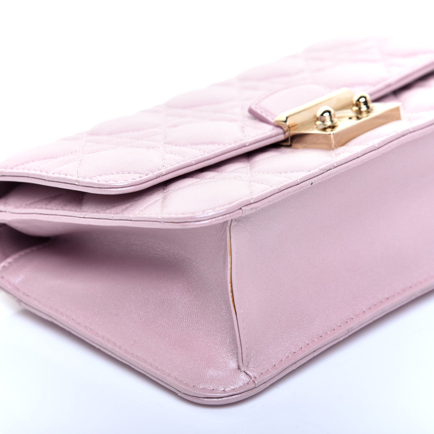 Pearly Lambskin Cannage Miss Dior Promenade Pouch Lotus