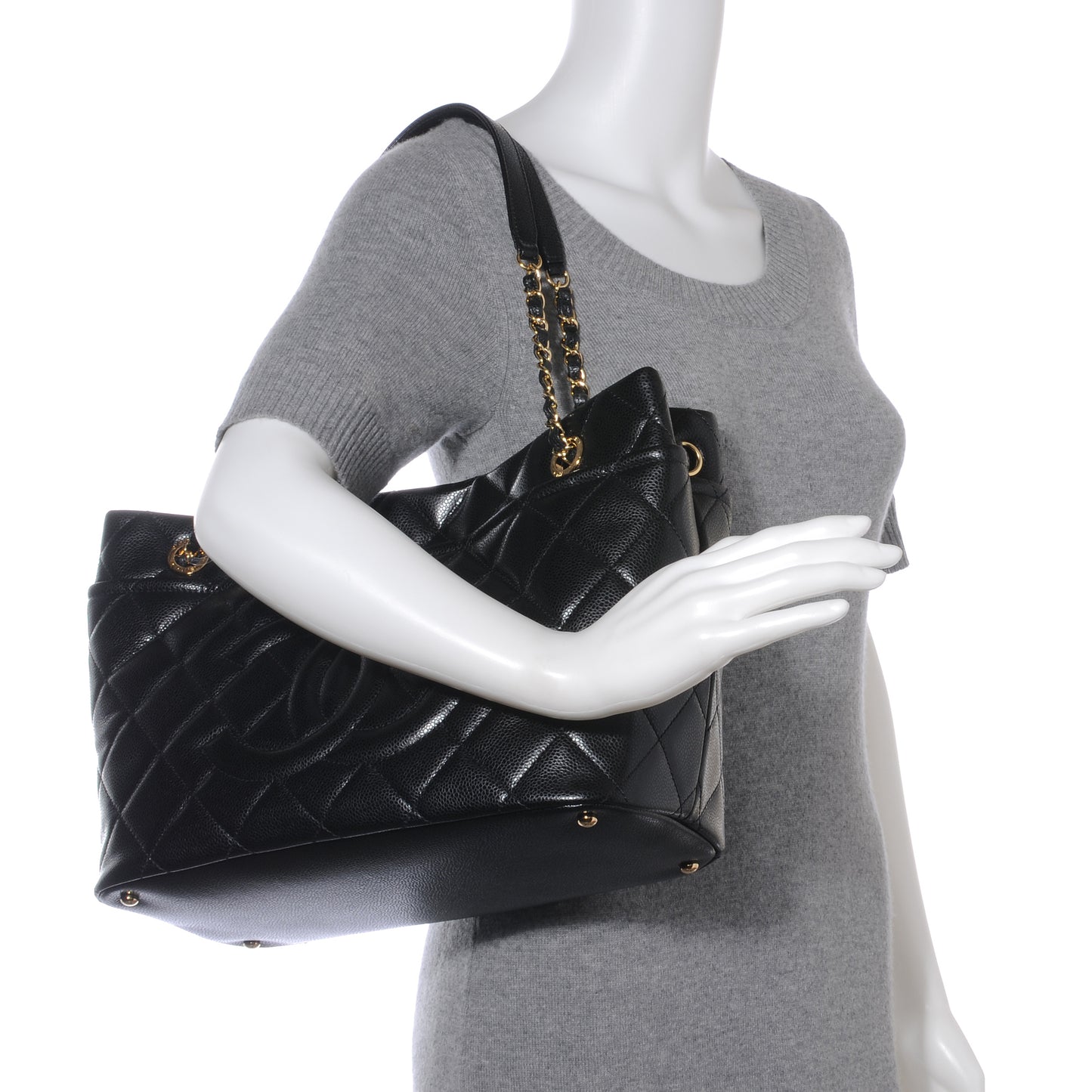 Caviar CC Timeless Tote Black