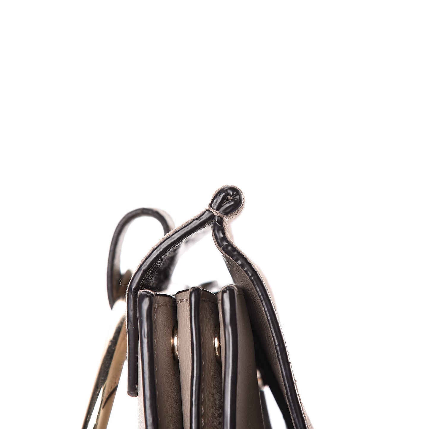 Suede Calfskin Mini Faye Bracelet Bag Motty Grey
