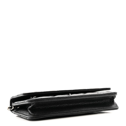 Chanel Caviar Quilted Wallet On Chain WOC Black 4 of 13