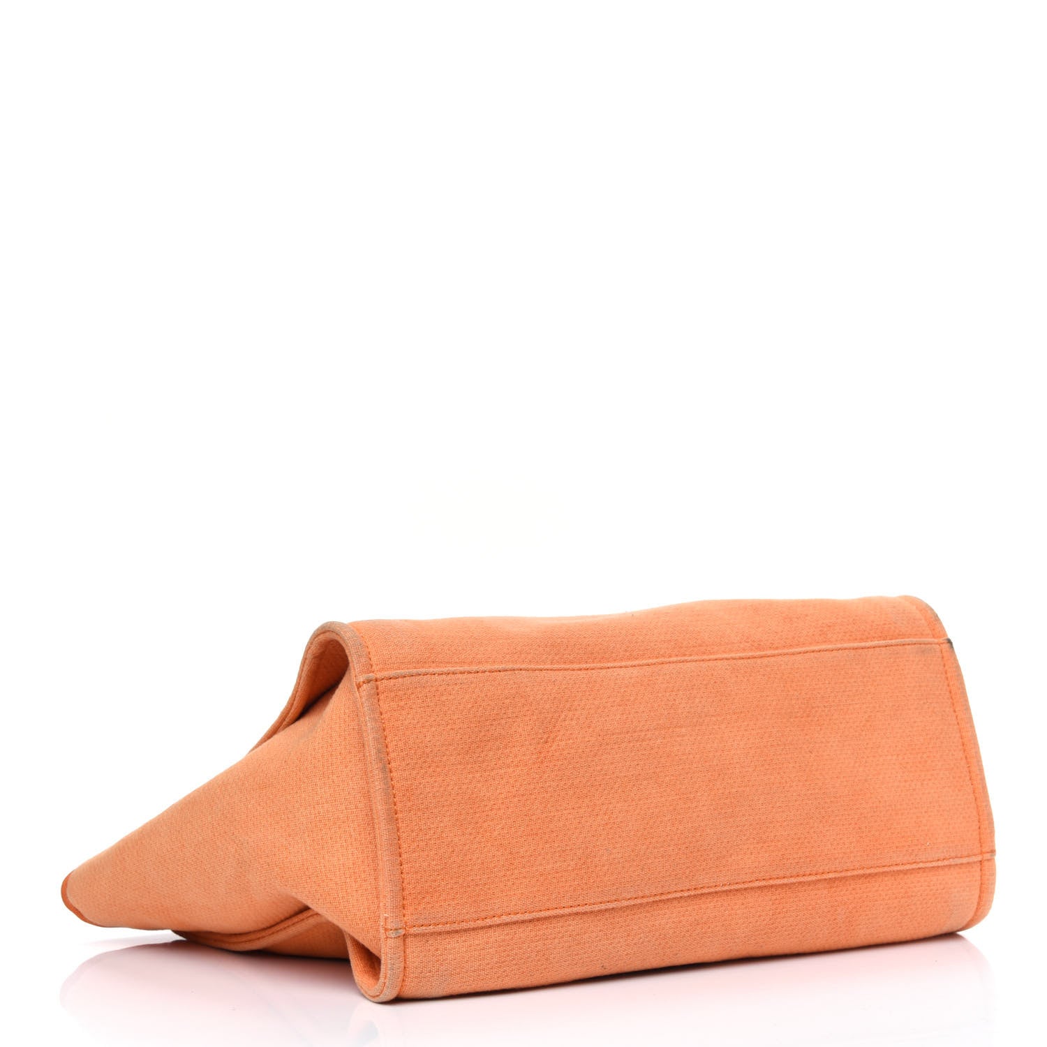 Chanel Canvas Medium Deauville Tote Orange 3 of 16
