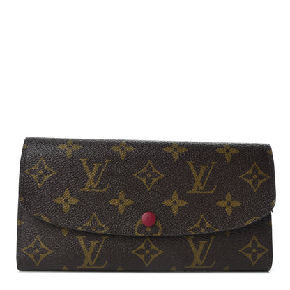 Louis Vuitton Monogram Emilie Wallet Fuchsia 1 of 7