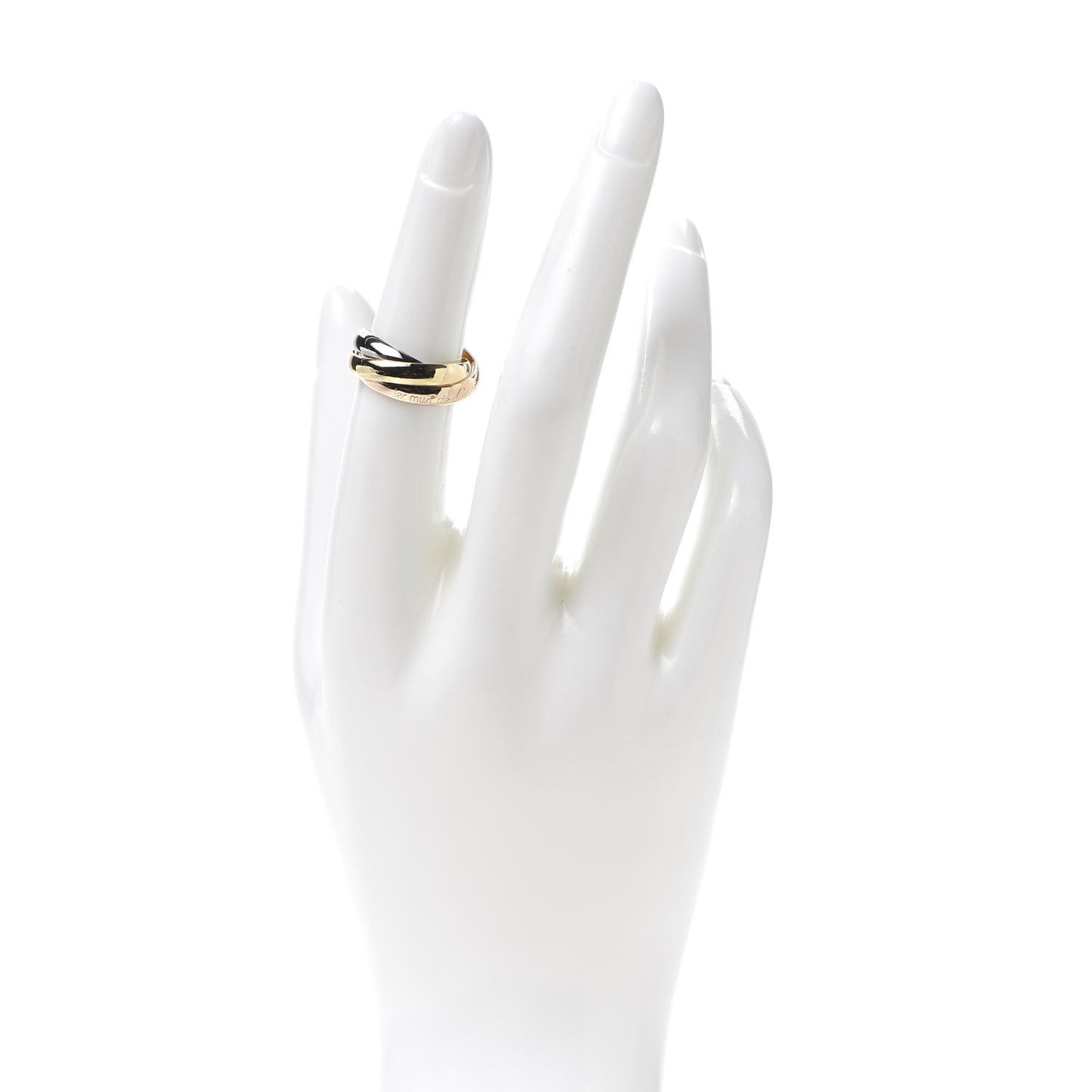 18K Pink Yellow White Gold Classic Les Must De Trinity Ring 51 5.75
