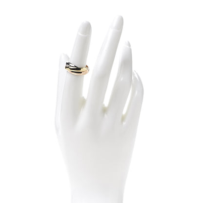 Cartier 18K Pink Yellow White Gold Classic Les Must De Trinity Ring 51 5.75 2 of 5