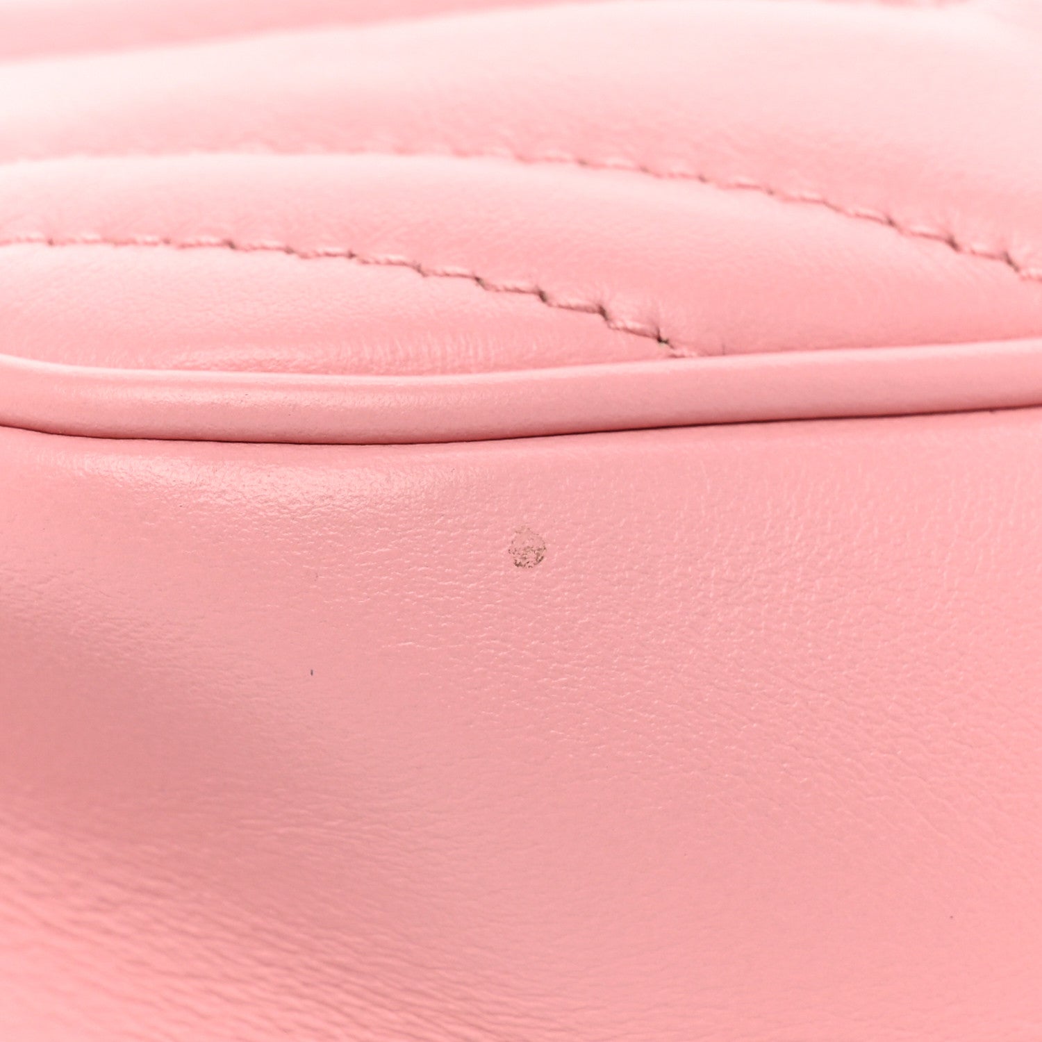 Gucci Calfskin Matelasse Small GG Marmont Chain Shoulder Bag Wild Rose 17 of 17