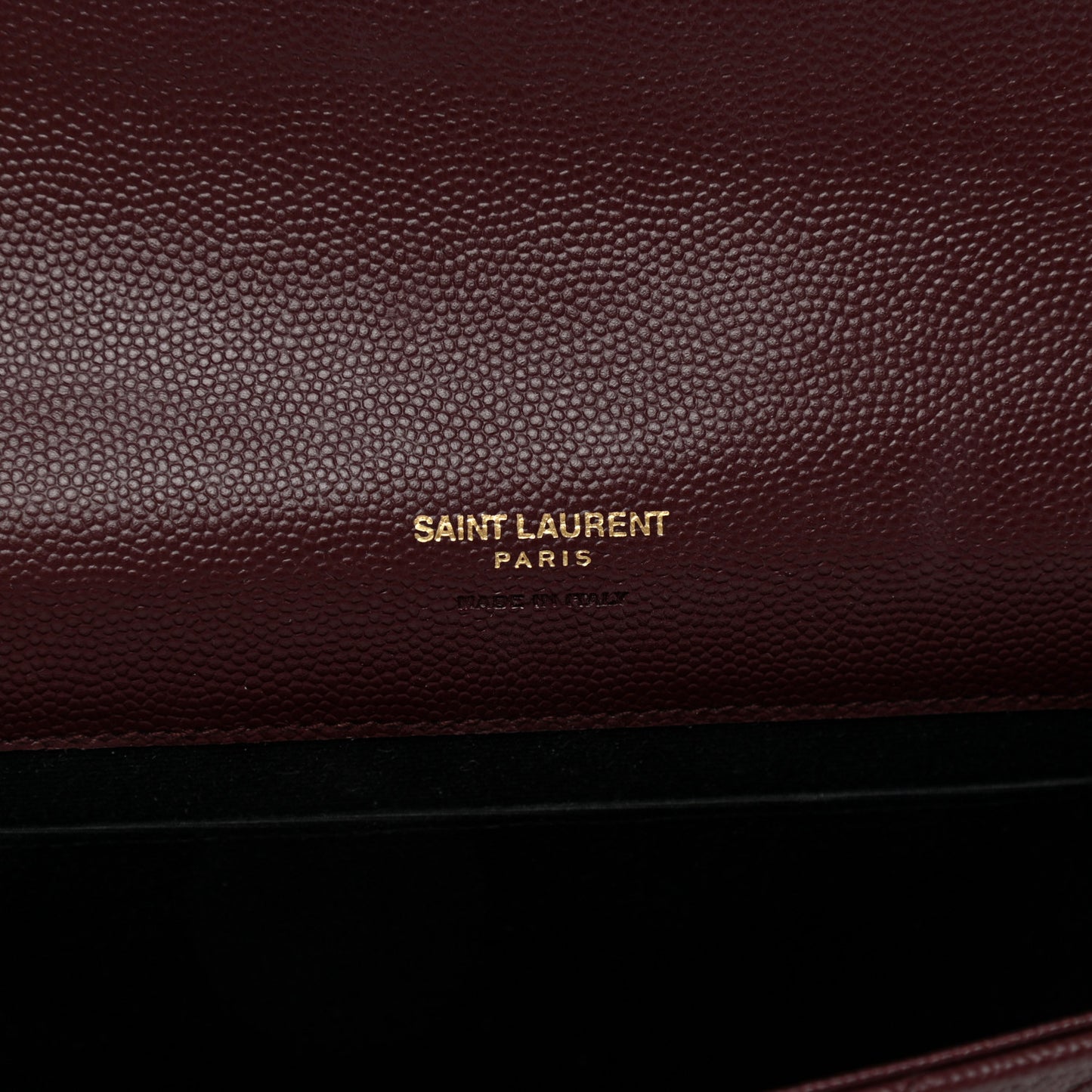 Grain De Poudre Matelasse Chevron Monogram Envelope Clutch Rouge Legion