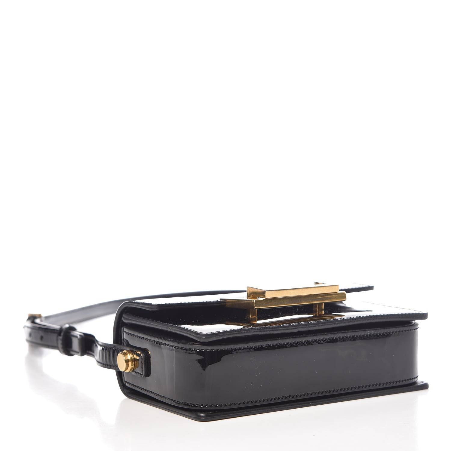 Saint Laurent Patent Small Classic Lulu Bag Black 4 of 11