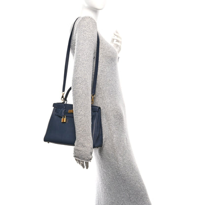 Hermes Togo Kelly Retourne 28 Bleu Nuit 2 of 10