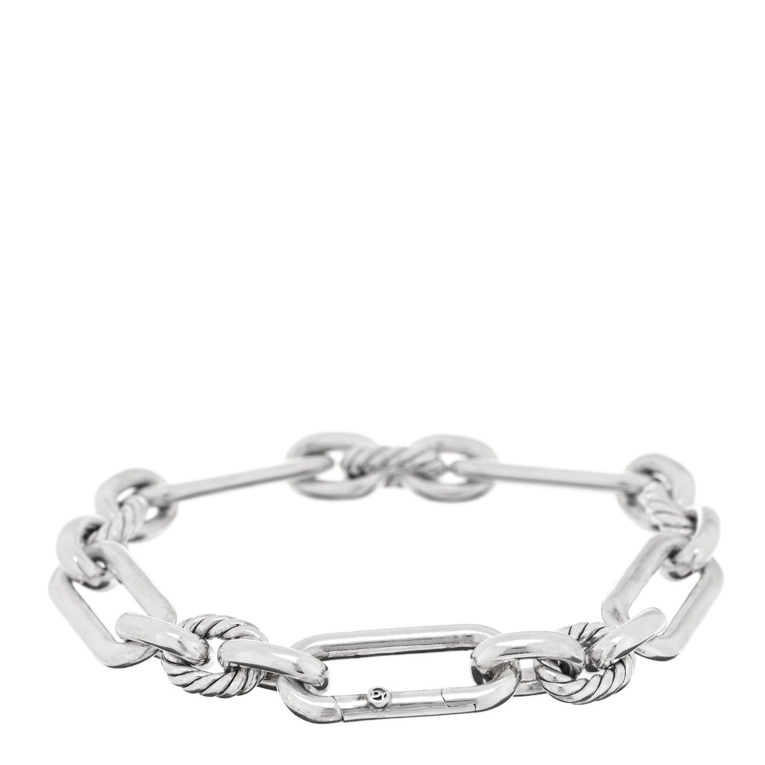 David Yurman Sterling Silver 9.8mm Lexington Chain Bracelet 2 of 3
