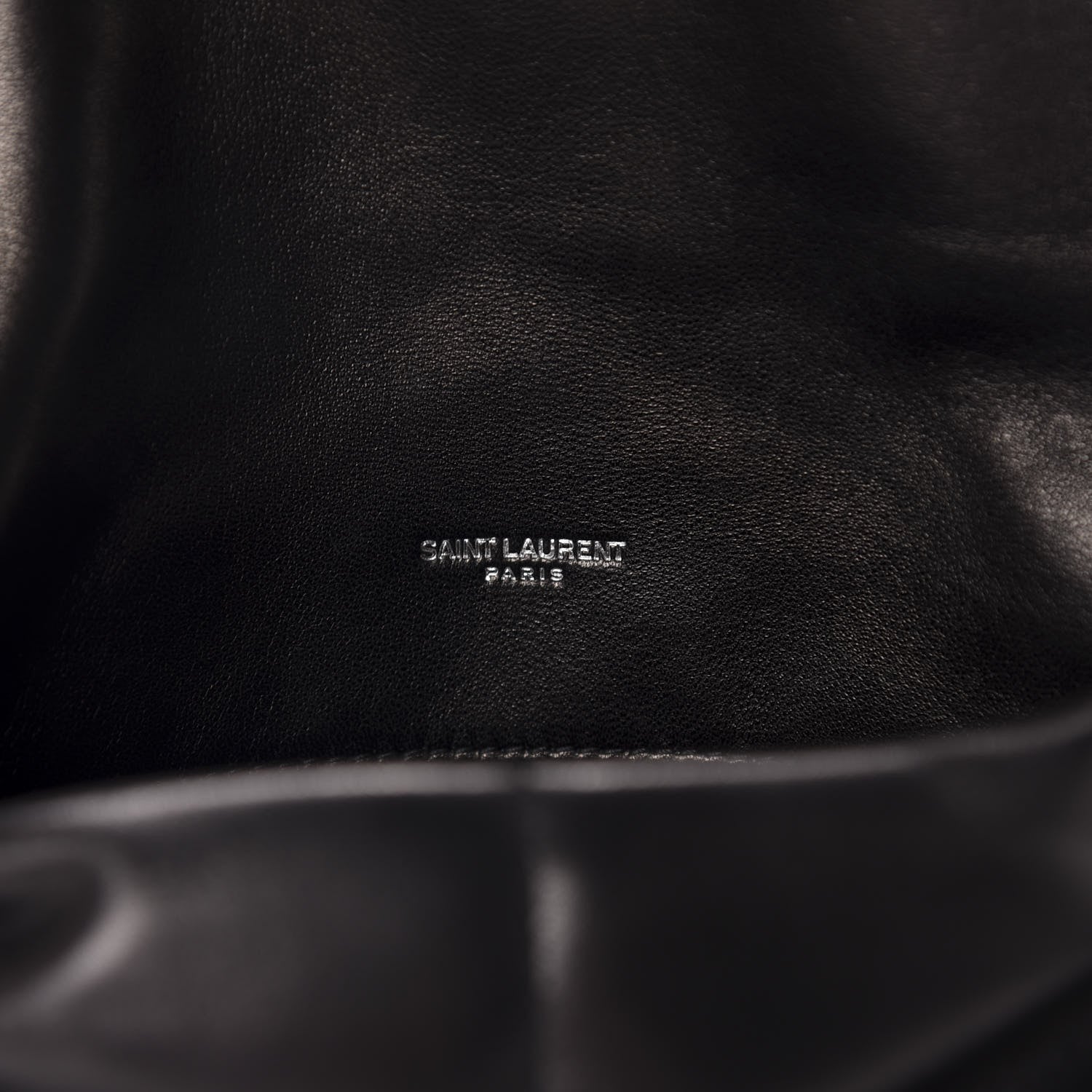 Saint Laurent Lambskin Quilted Small Loulou Puffer Monogram Chain Satchel Black 6 of 11