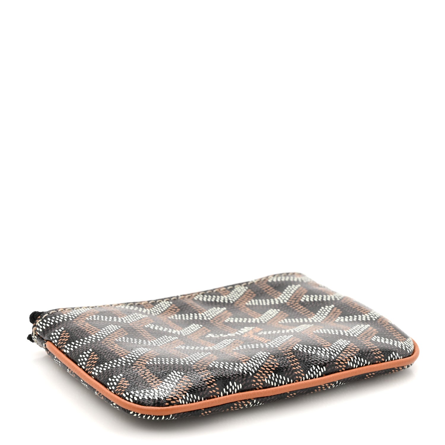 Goyard Goyardine Nano Senat Key Pouch Black Gold 4 of 8