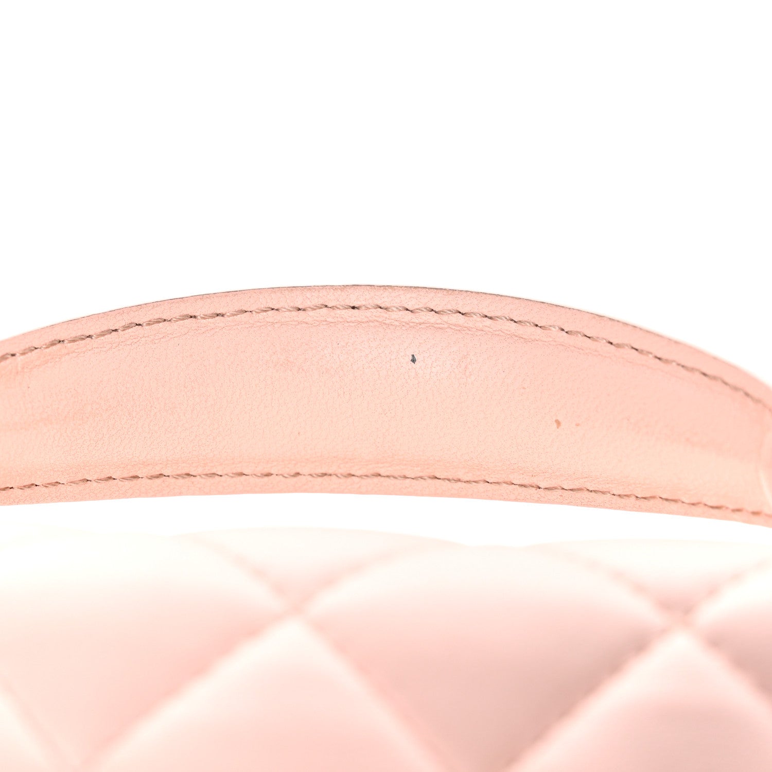 Chanel Lambskin Quilted Mini Top Handle Rectangular Flap Light Pink 13 of 14
