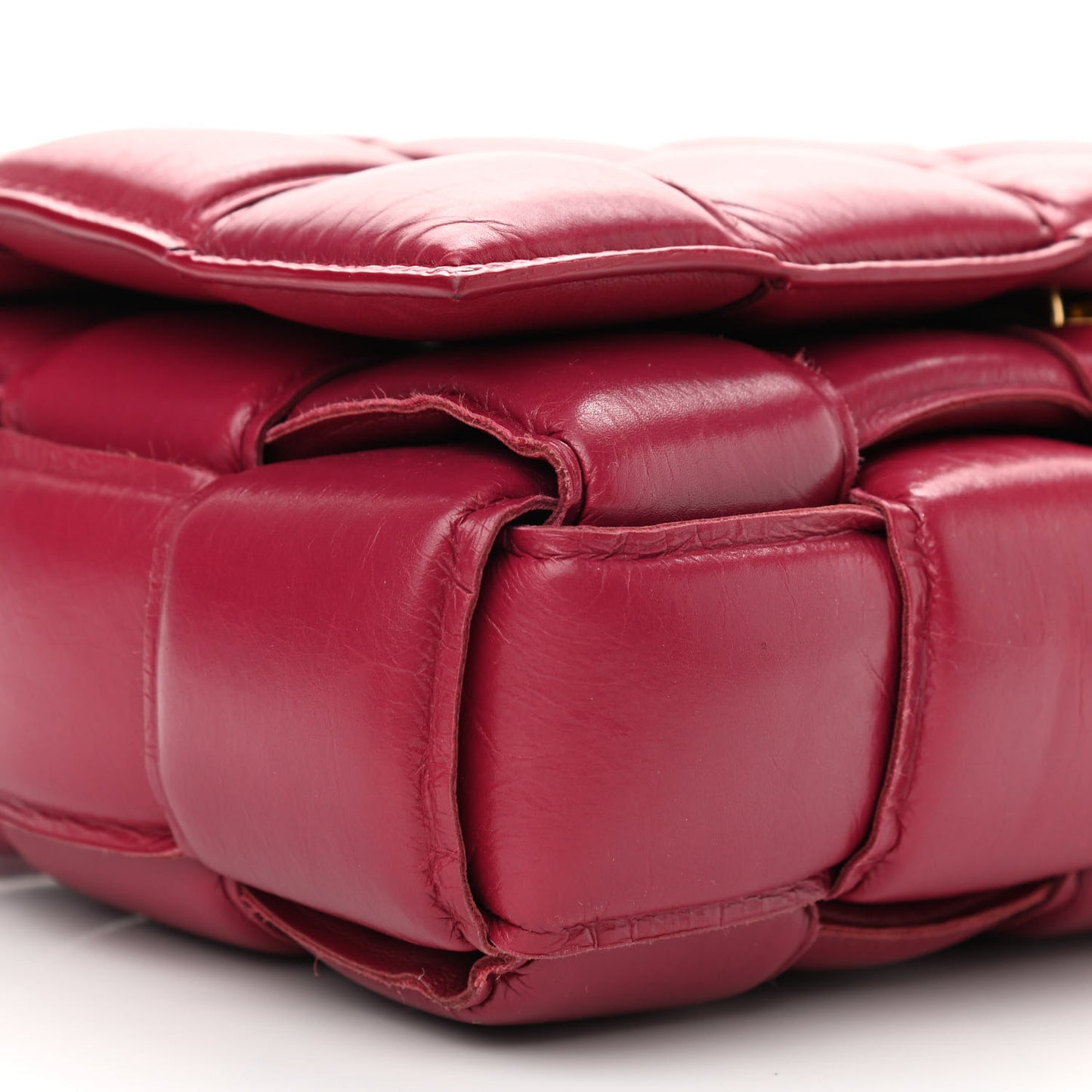 Paper Calfskin Maxi Intreccio Padded Cassette Crossbody Bag