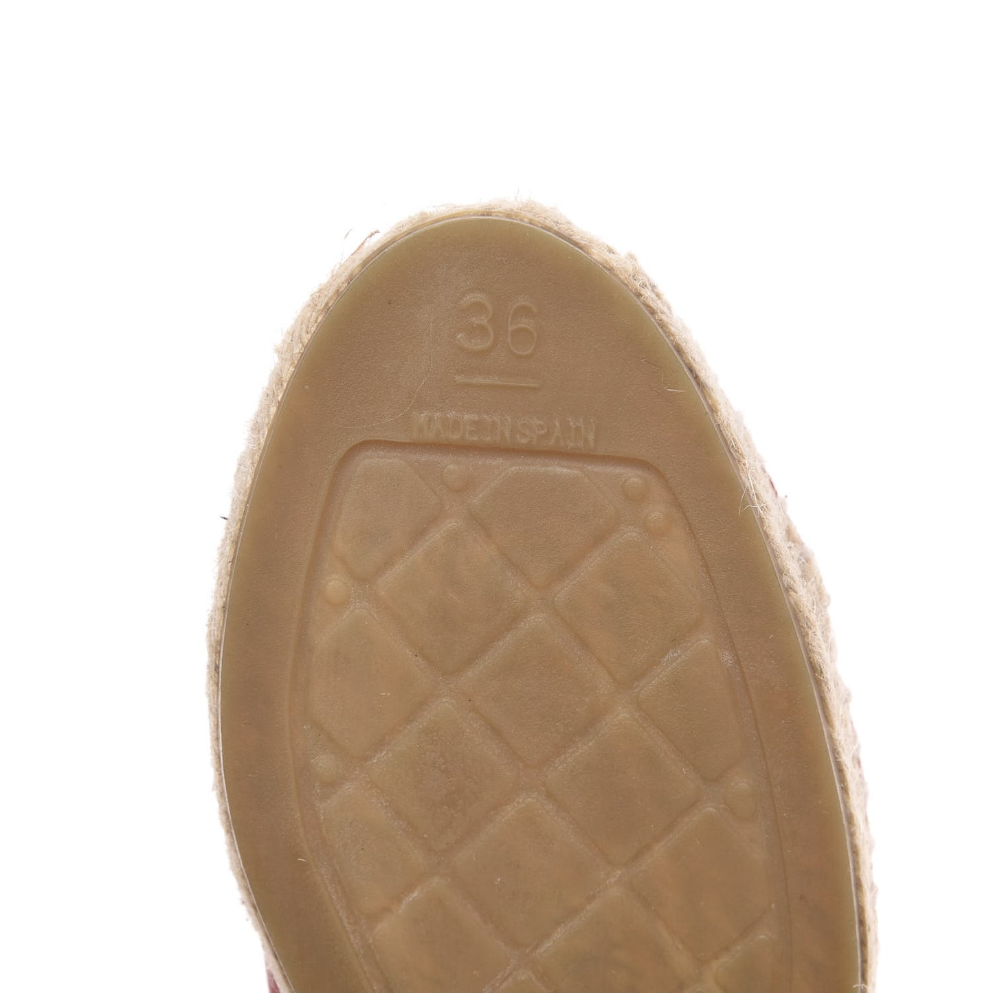 Lambskin CC Espadrilles 36 Red