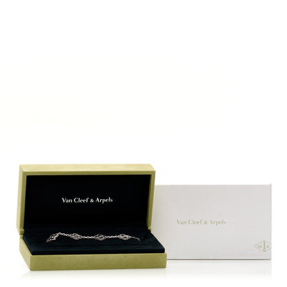 Van Cleef & Arpels 18K White Gold 5 Motifs Guilloche Vintage Alhambra Bracelet 5 of 5