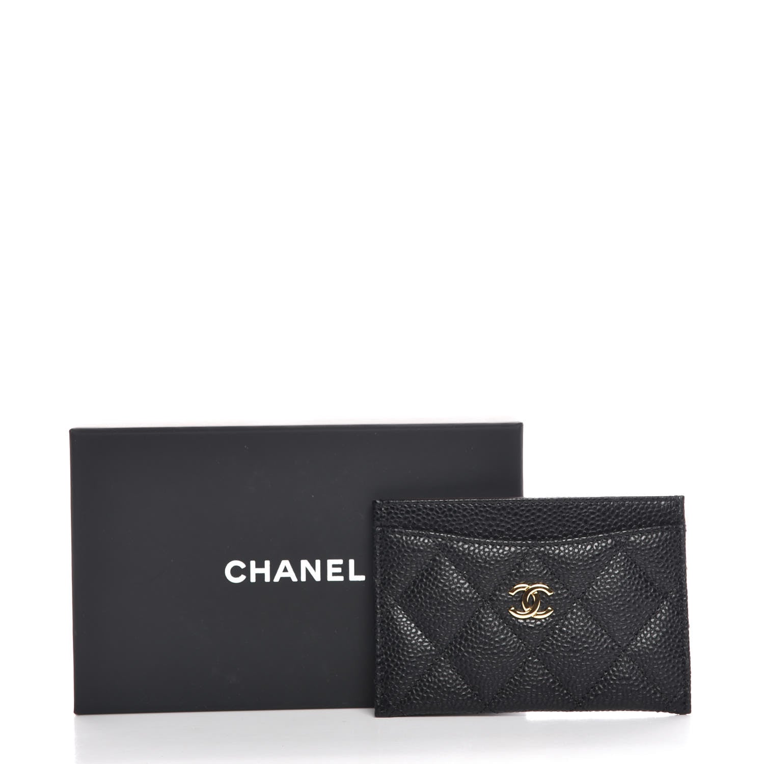 Chanel Caviar Quilted Card Holder Black 9 of 9