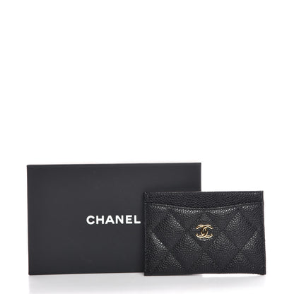Chanel Caviar Quilted Card Holder Black 9 of 9