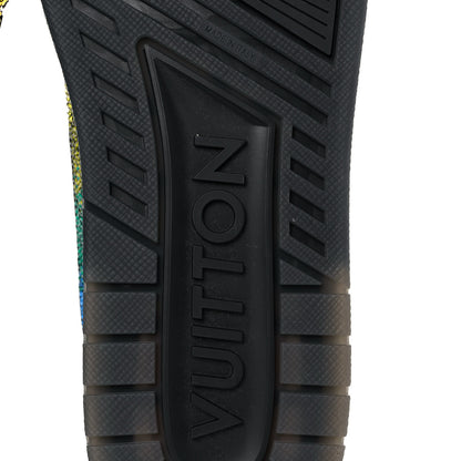 Louis Vuitton Crystal Mens LV Trainer Sneakers 13 Black 7 of 9