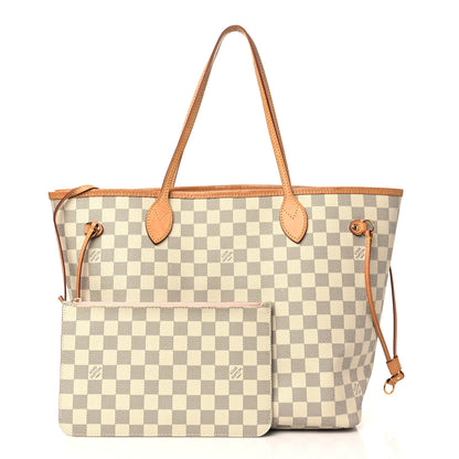 Louis Vuitton Damier Azur Neo Neverfull MM Rose Ballerine 1 of 13