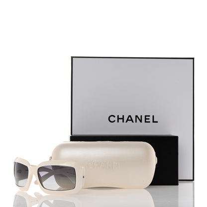 Chanel Mother of Pearl CC Sunglasses 5076-H White 8 of 8