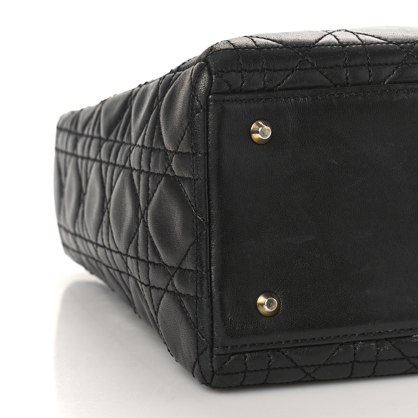 Lambskin Cannage Medium Lady Dior Black