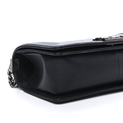 Chanel Caviar Quilted Medium Boy Flap Black 8 of 9