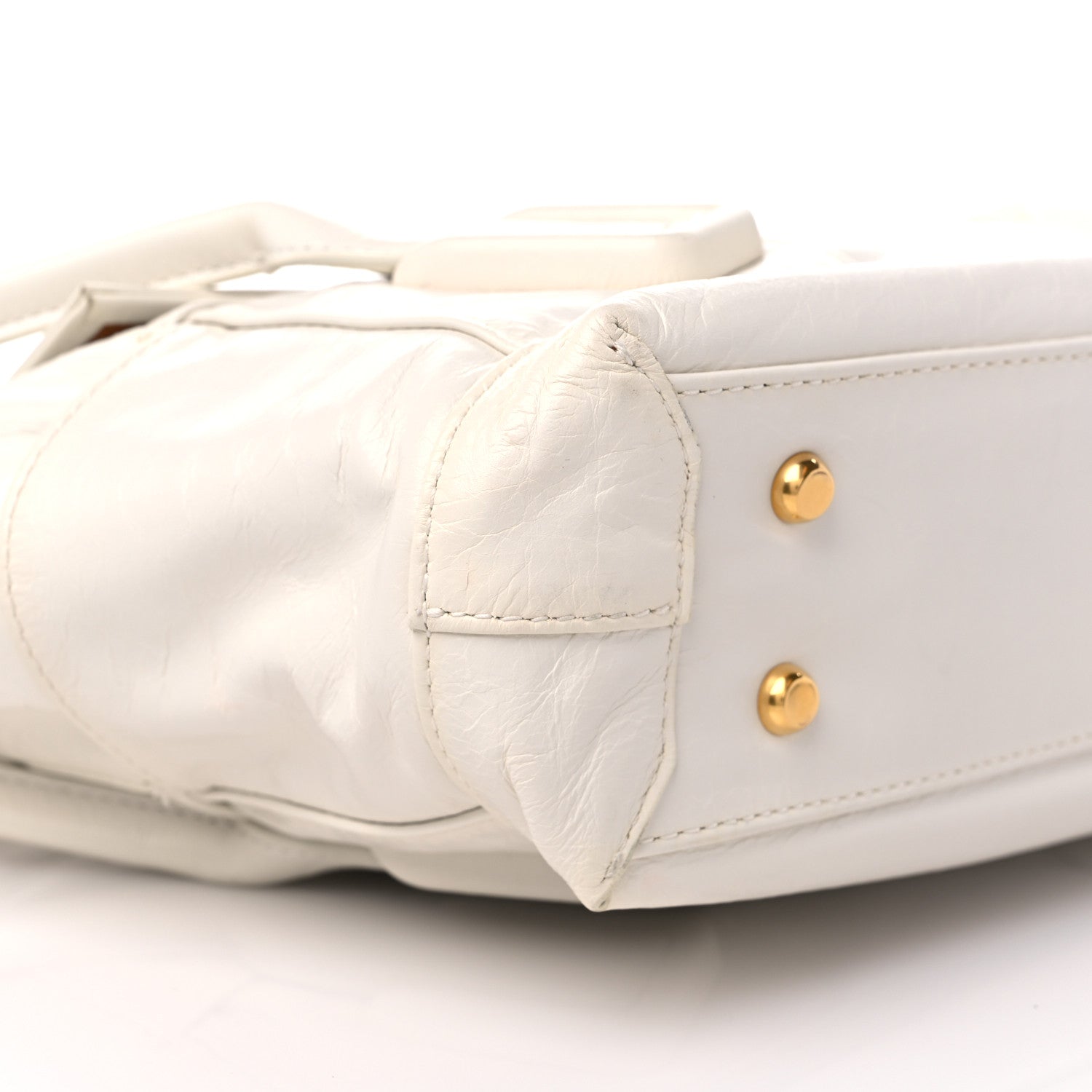 Bottega Veneta Paper Calfskin Maxi Intrecciato Small Arco Slouch Plaster 7 of 13