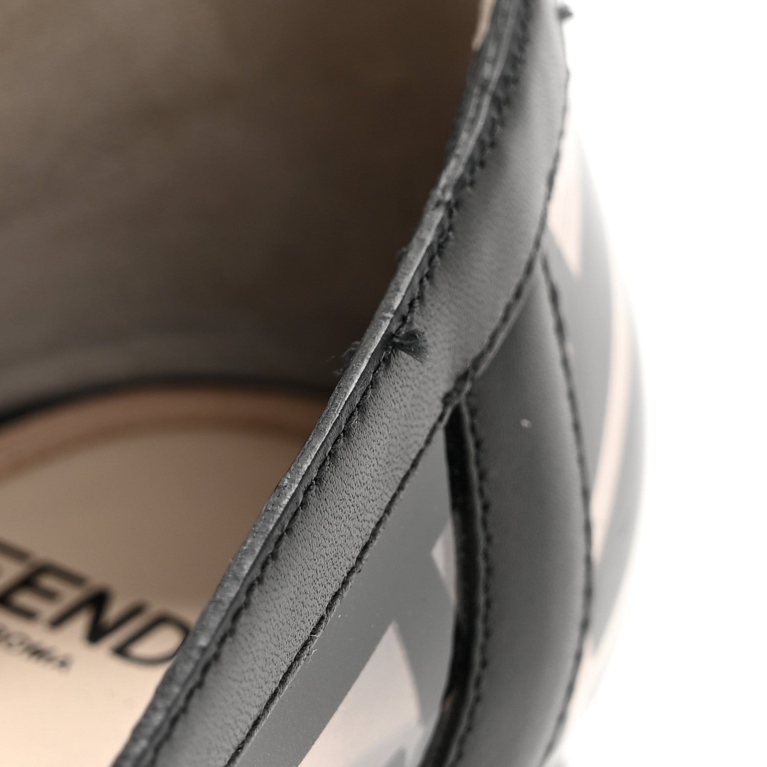 Fendi PVC Calfskin FF Colibri Ballerina Flats 36 Black 13 of 15