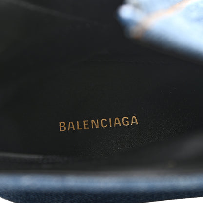 Balenciaga Denim BB Pointy Toe Ankle Booties 37 Light Bleu 7 of 9