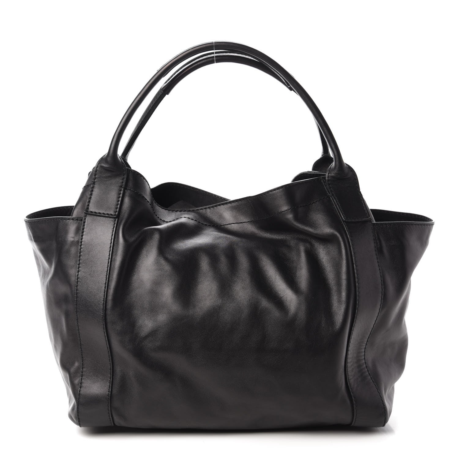 Valentino Garavani Nappa Double Pocket Bow Tote Black 1 of 9