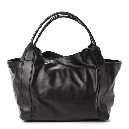 Valentino Garavani Nappa Double Pocket Bow Tote Black 1 of 9