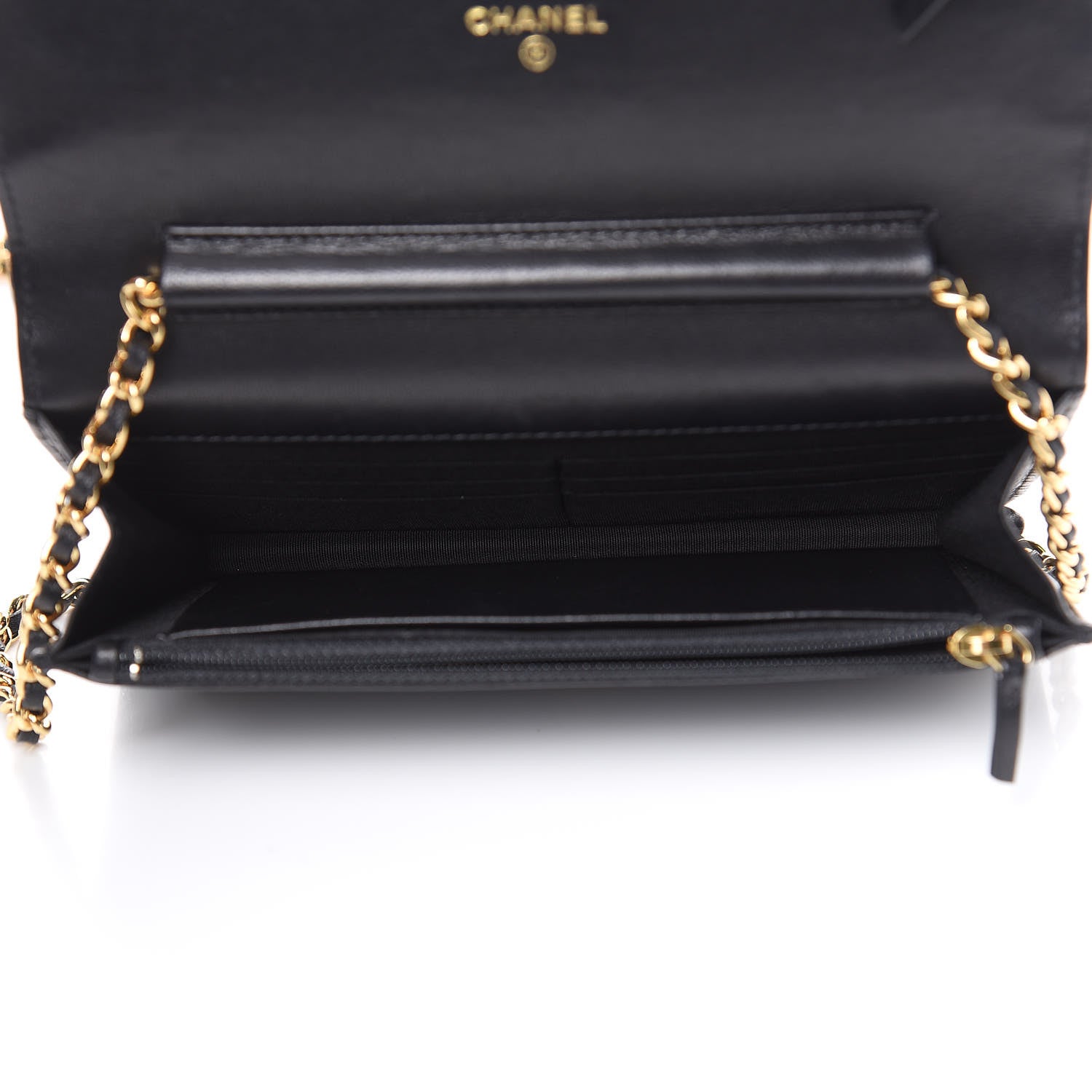 Chanel Lambskin Quilted Egyptian Amulet Wallet On Chain WOC Black 5 of 11