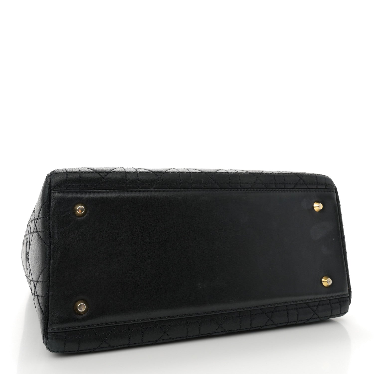 Christian Dior Lambskin Cannage Medium Lady Dior Black 4 of 15
