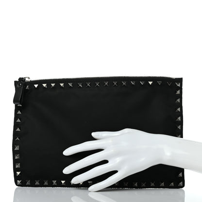 Valentino Garavani Nylon Rockstud Zip Pouch Black 2 of 6