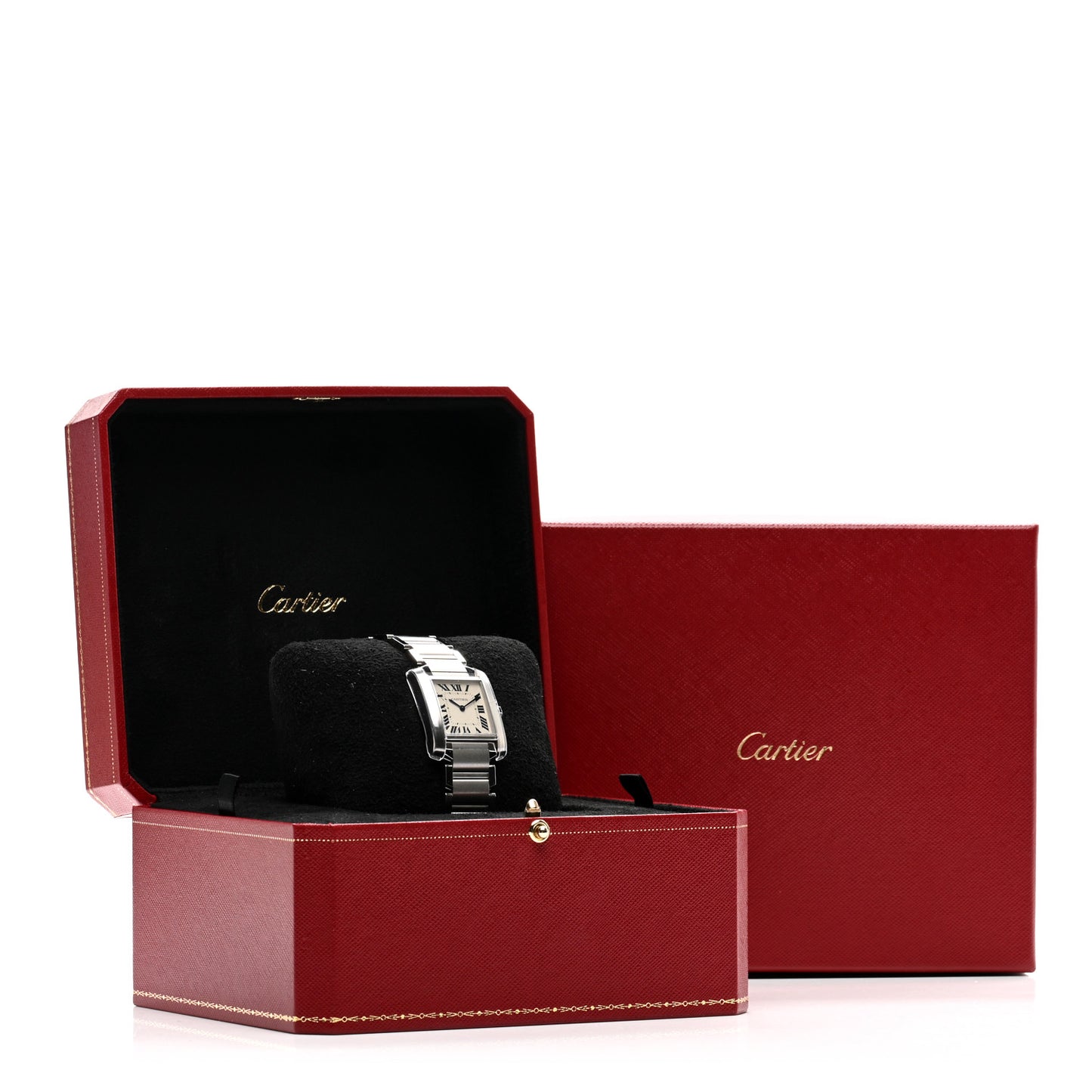 Stainless Steel 25mm Tank Francaise Quartz Watch