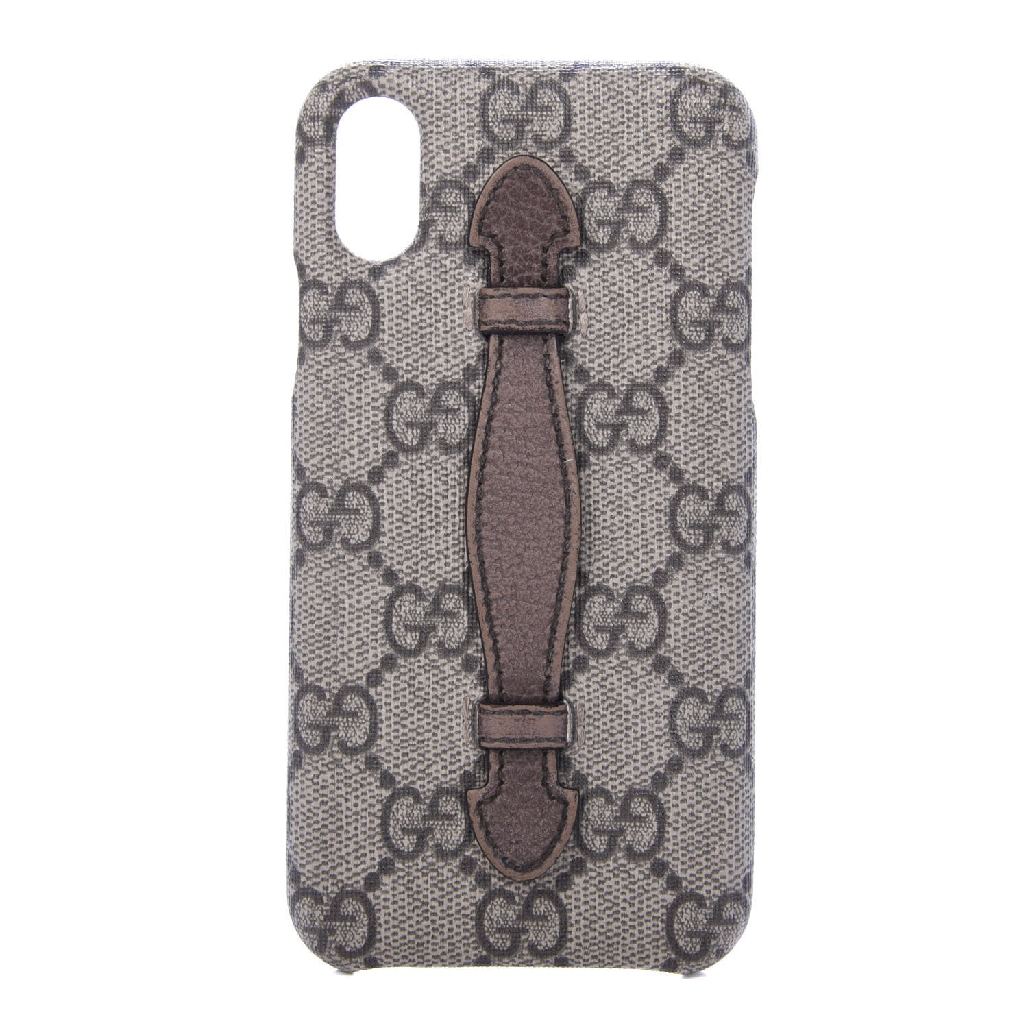 Gucci GG Supreme Monogram Top Handle iPhone X/XS Case Beige 1 of 5