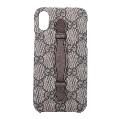 Gucci GG Supreme Monogram Top Handle iPhone X/XS Case Beige 1 of 5
