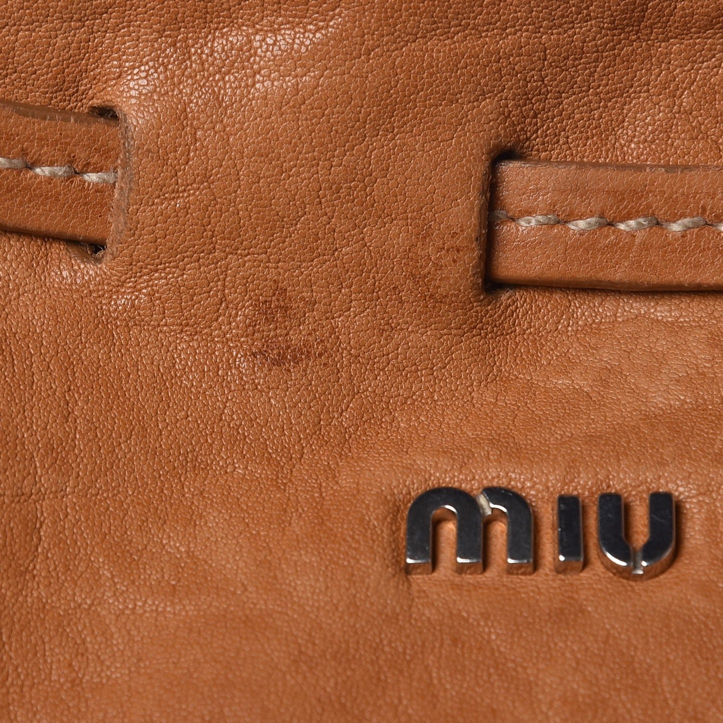 Calfskin Drawstring Tote Cammello