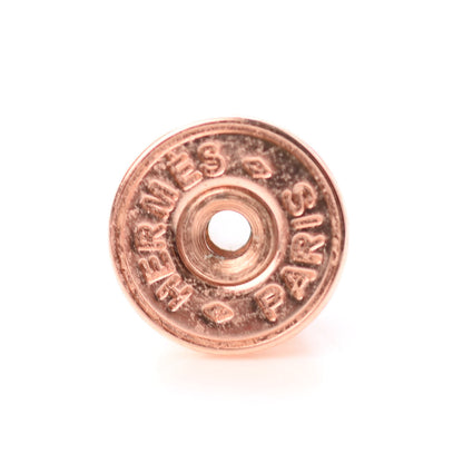Hermes Rose Gold Lacquered Pop H Earrings Black 3 of 4