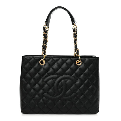 Chanel Caviar Quilted Grand Shopping Tote GST Black 1 of 13