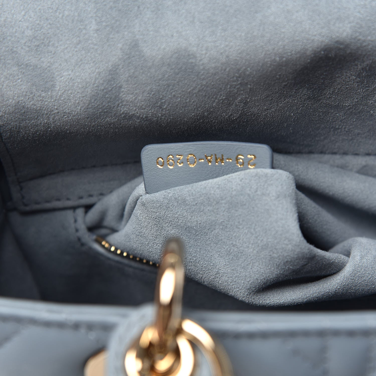 Christian Dior Lambskin Cannage Medium Lady Dior Cloud Blue 8 of 10