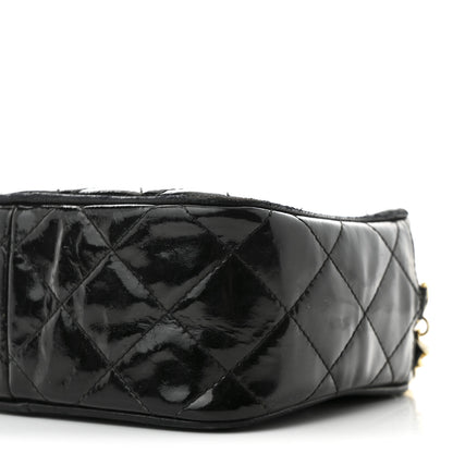 Chanel Patent Quilted Tassel Camera Case Black 11 of 11