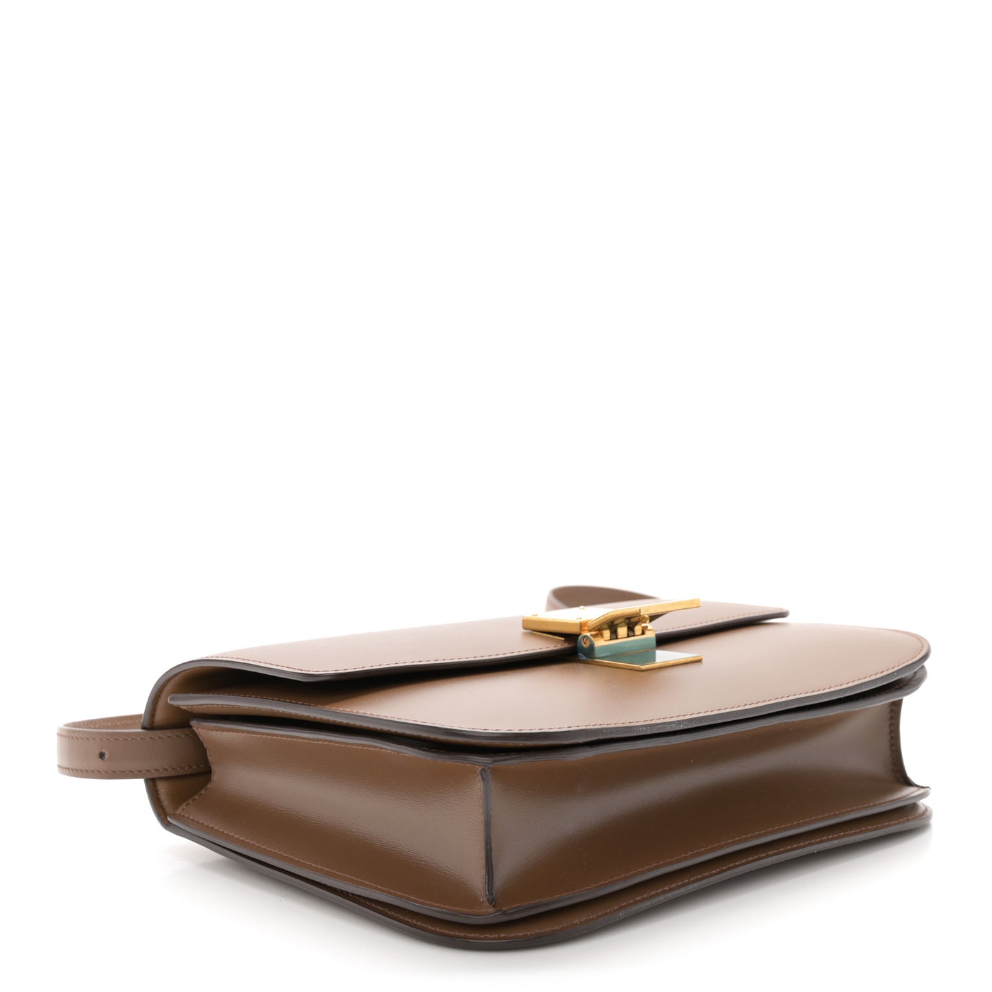 Smooth Calfskin Medium Classic Box Flap Bag Light Camel