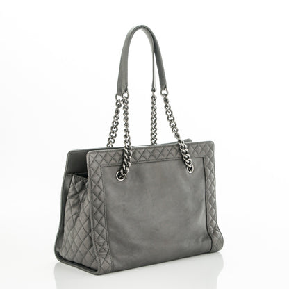 Chanel Calfskin Boy Reverso Shopping Tote Grey 3 of 7