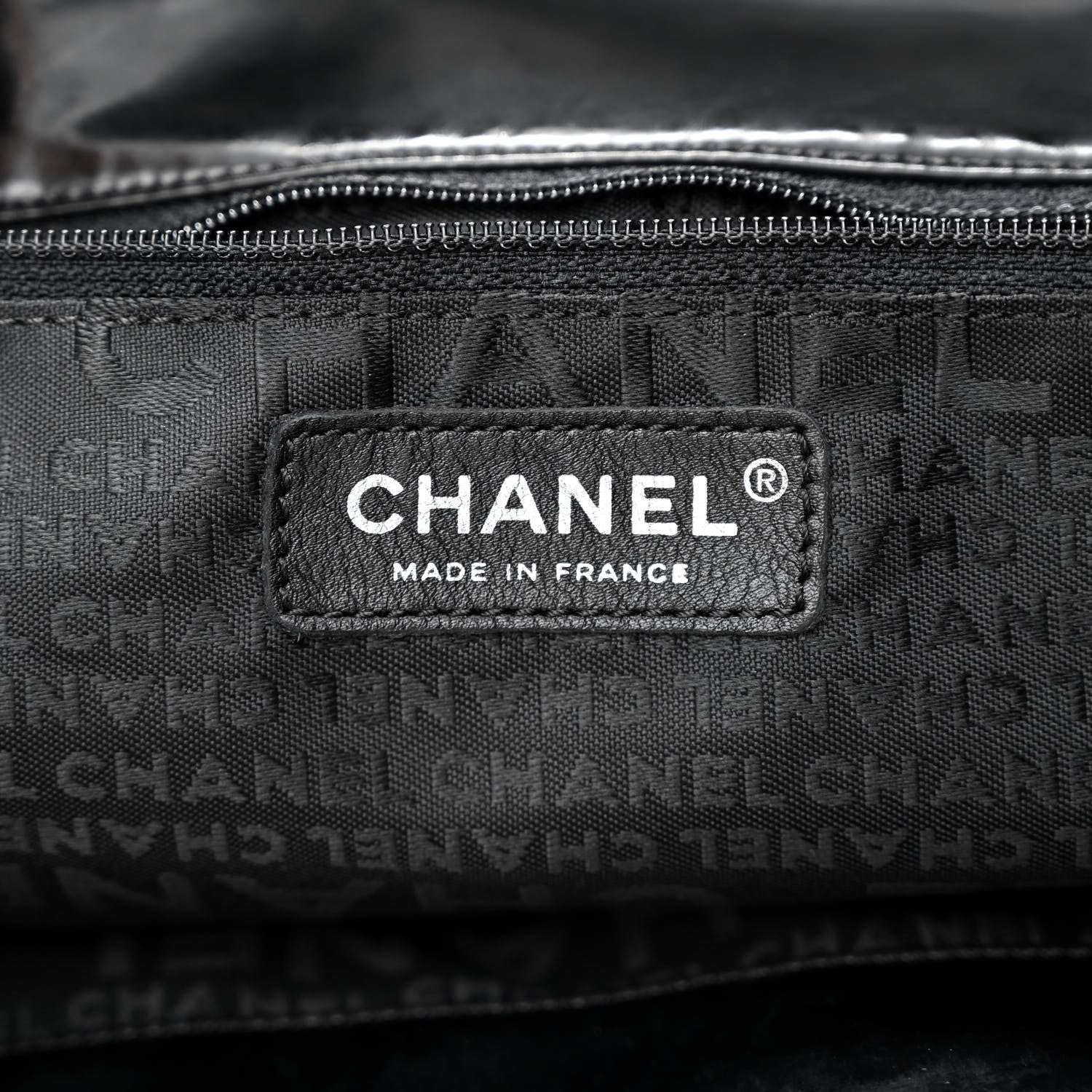 Chanel Vinyl XL Coco Cabas Black 7 of 14