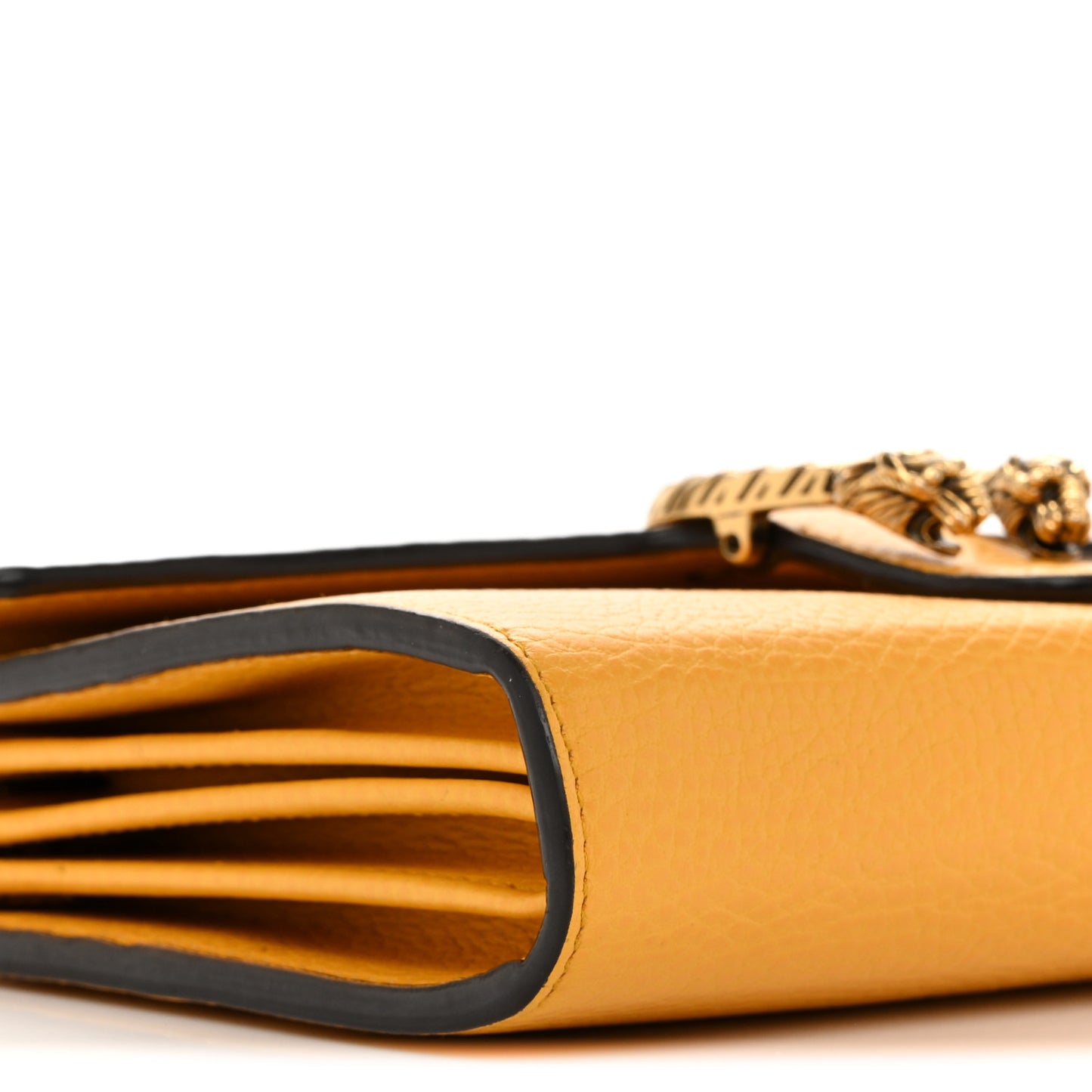 Calfskin Garden Dionysus Chain Wallet Yellow